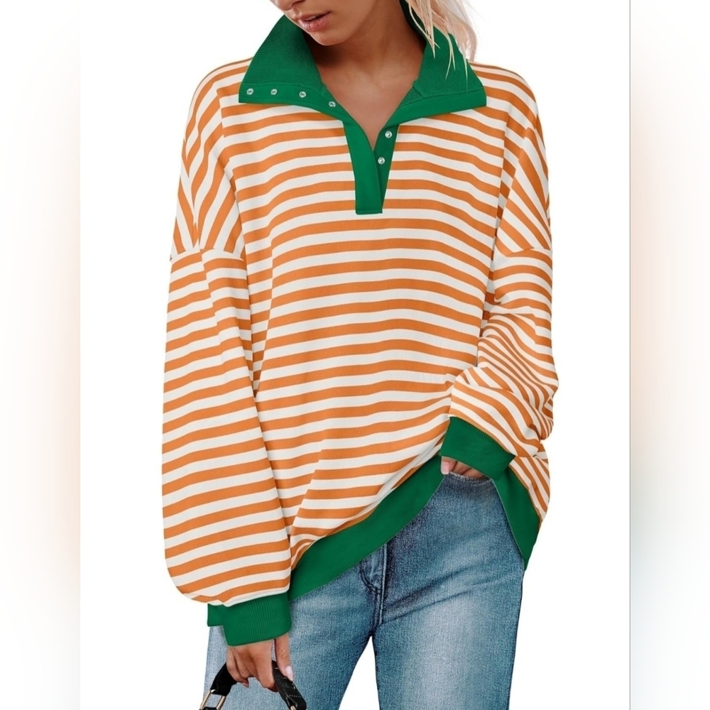 🍁NWT Zesica Oversized Long Sleeve Top, Size M